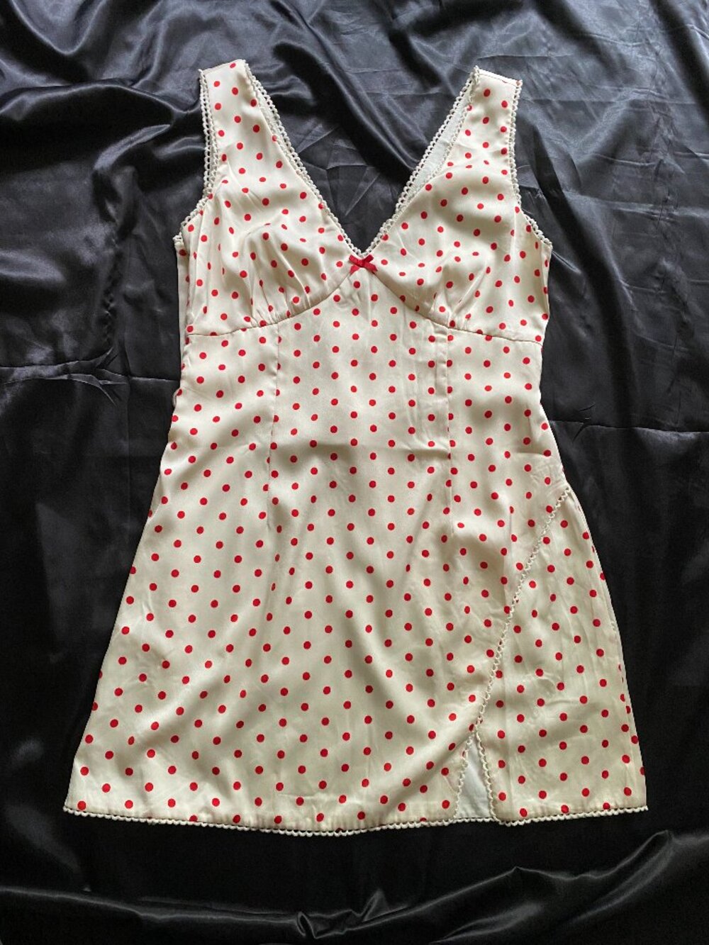 Runaway The Label Red & White Polka Dot Mini Dress Large Summer